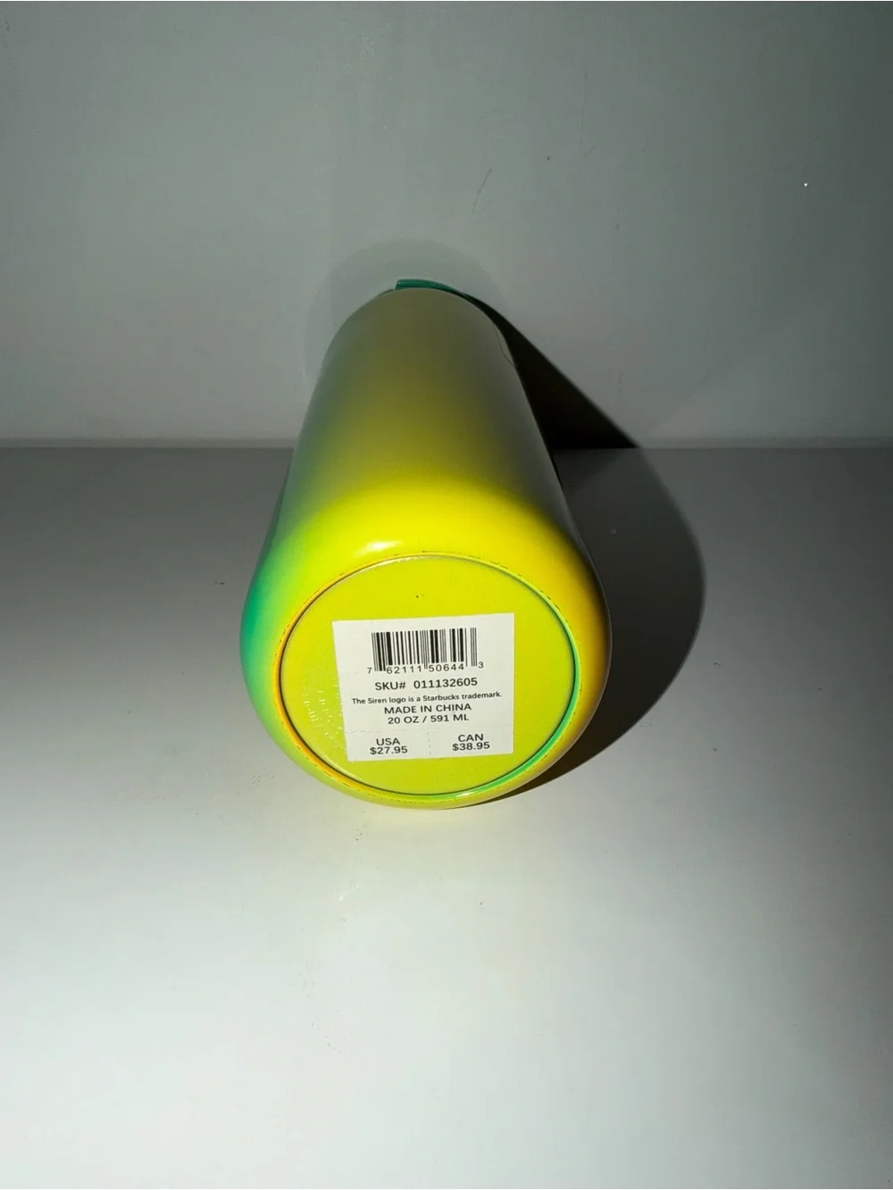 Starbucks Stainless Steel Citrus 20oz Vacuum Sealed Tumbler Limited